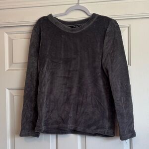 Just Love Gray Fleece Pajama Top